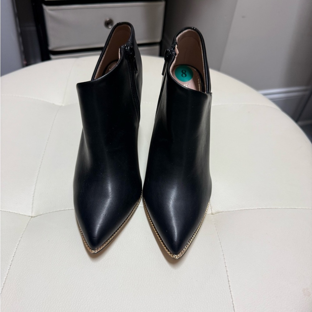 BCBG Elegant Black Ankle Boots